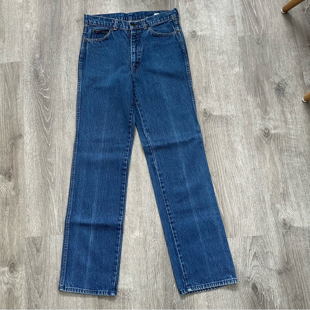Medium Blue‎ Straight Leg Jeans